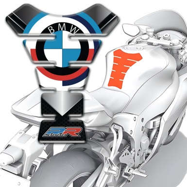 BMW RR Tank Pad Protector Silver Arrow Motive 
