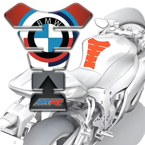 BMW RR Motorcycle Tank Pad Protector New Logo Style 