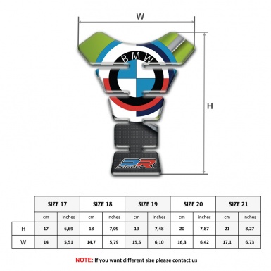 BMW RR Tank Fuse Green Base motif Round Logo Style 