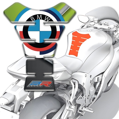 BMW RR Tank Fuse Green Base motif Round Logo Style 