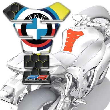 BMW RR Edition Tank Protector  Hexagons base design 