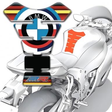 BMW Tank Fuse Anti Slip Sticker Multicolored Design 