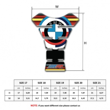 BMW Tank Fuse Anti Slip Sticker Multicolored Design 