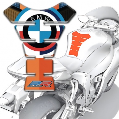 BMW Tank Pad Protector Orange Motif and New Logo edition 
