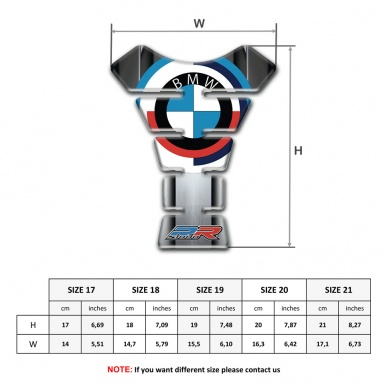 BMW Tank Pad Protector RR Version High-Quality Round logo Design 
