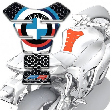 BMW RR Tank Protector Perforated Background Style 