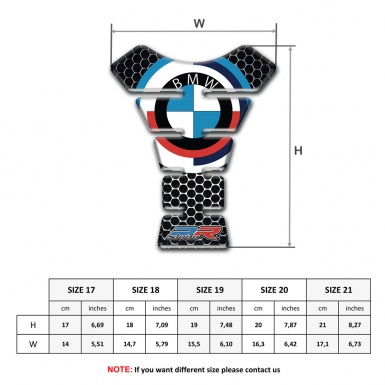 BMW RR Tank Protector Perforated Background Style 