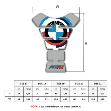 BMW Tank Guard Pads New Logo style Grey Base Design 