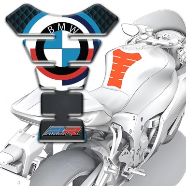 BMW Tank Protector Blue Mesh Motif RR edition 