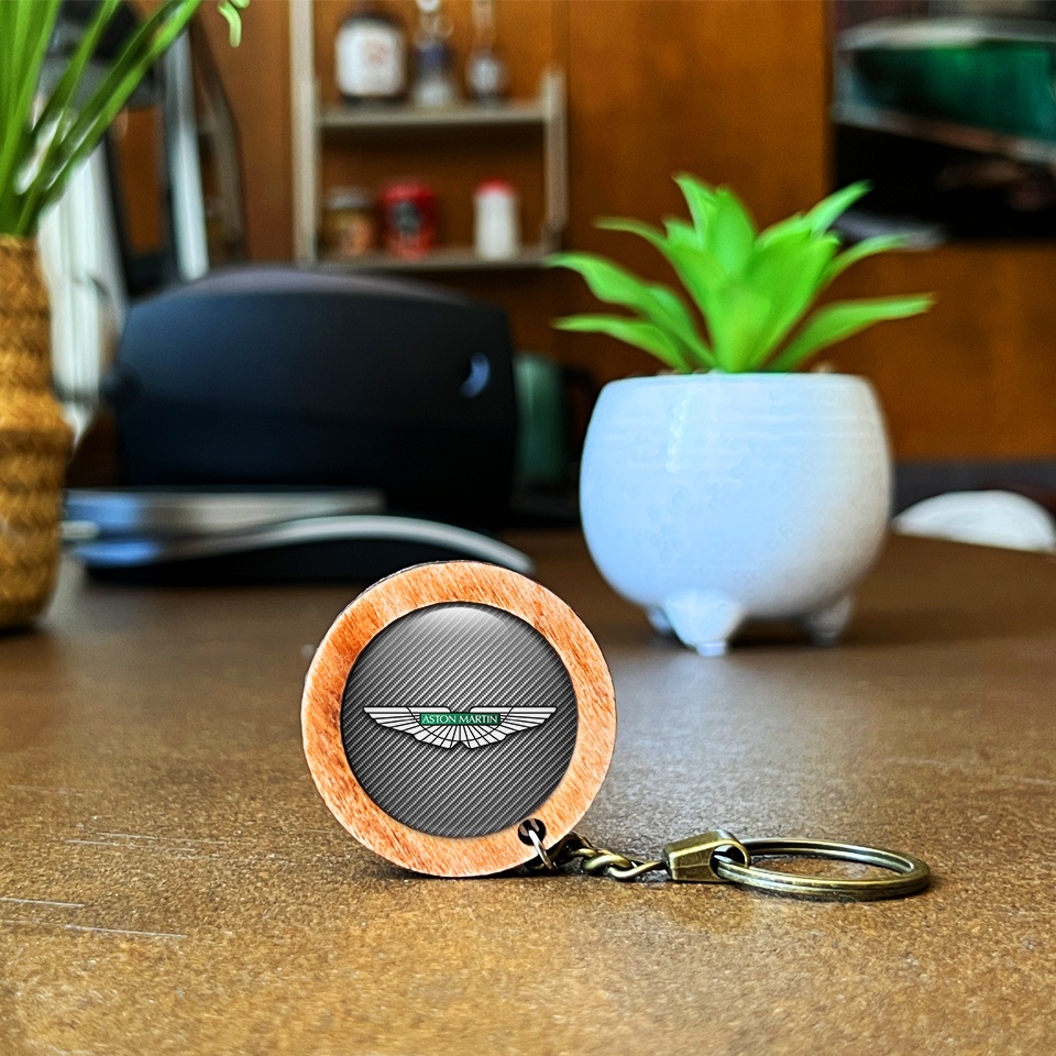 Aston Martin Handmade Wood Keychain Carbon | Keychains | Accessories ...