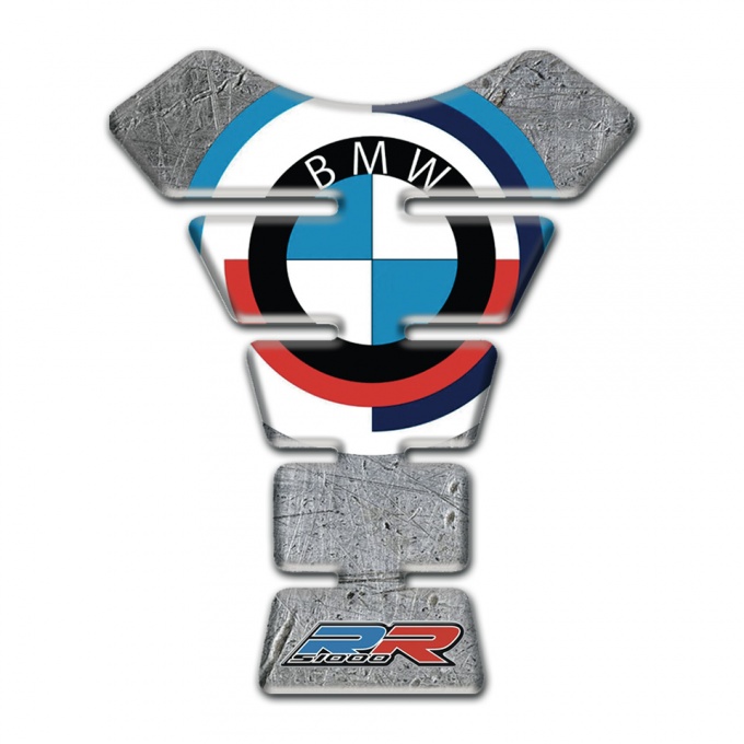 BMW  Tank Guard Pads Stone Base Effect and  Round Logo