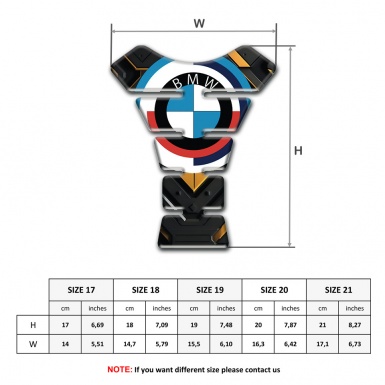 BMW Tank Pad Protector Round Logo Style Stylish Version 