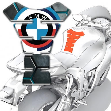 BMW Tank Guard Pads Grey Ornaments Design Base 
