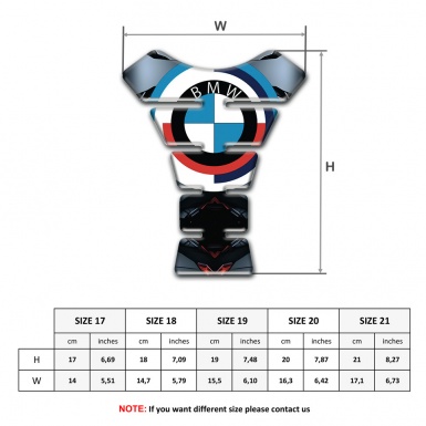 BMW Tank Guard Pads Silicone Sticker New Logo Edition 