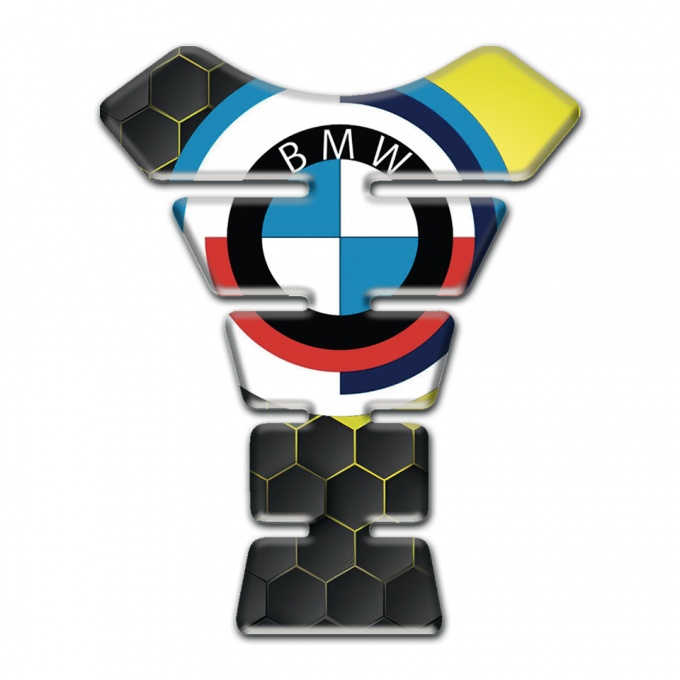 BMW Tank Guard Pads New Logo and Hexagonal Elements Design