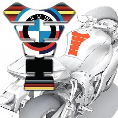 BMW Tank Fuse Round logo Style Multicolored Base 