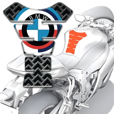 BMW Center Tank Pad Protector Metal Grid Design