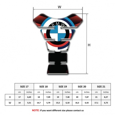 BMW Tank Protector Motorcycle Big Logo Design 