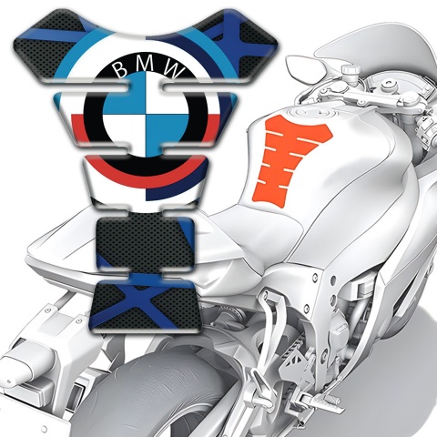 BMW Tank Fuse Black with Blue Lines Decoration 