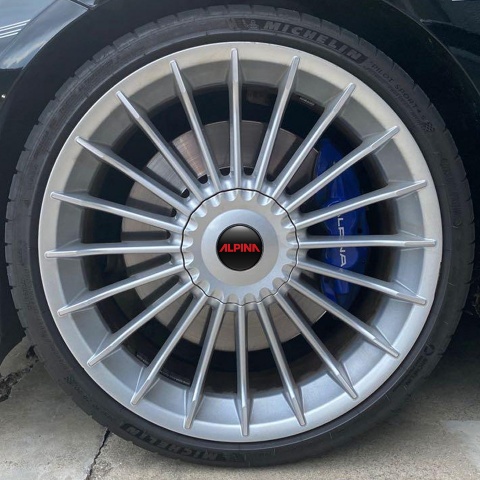 BMW Alpina Domed Stickers Wheel Center Cap