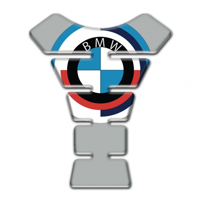 BMW Tank Protector Grey Print with Big Logo Style