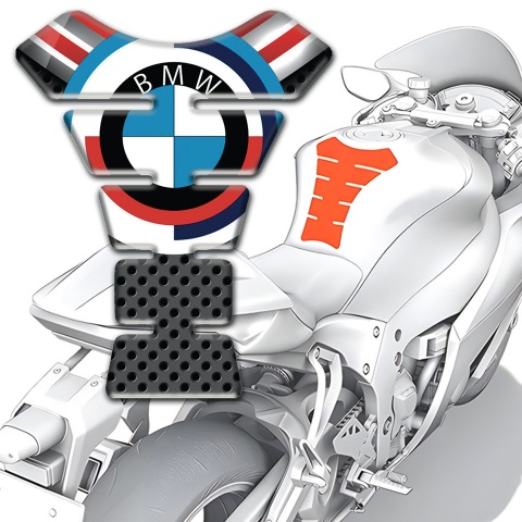 BMW Stylish Center  Tank Pad Protector Big Round Logo design 