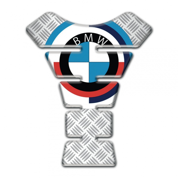 BMW Tank Pad Protector Mesh Effect Base Design and Big Round Logo 