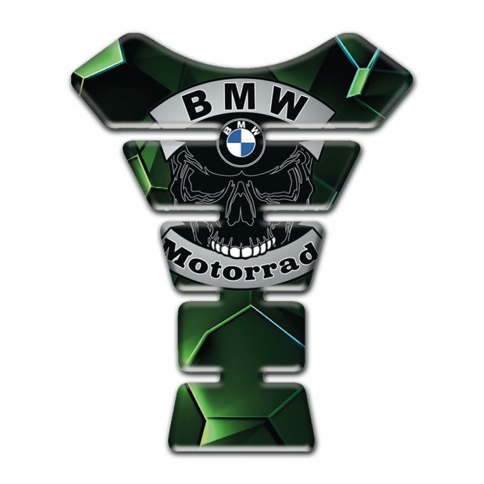 BMW Motorrad Tank Fuse green Nuance with Skull Logo 
