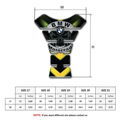 BMW Motorrad Unique Motorbike Tank Pad Premium Quality Design 