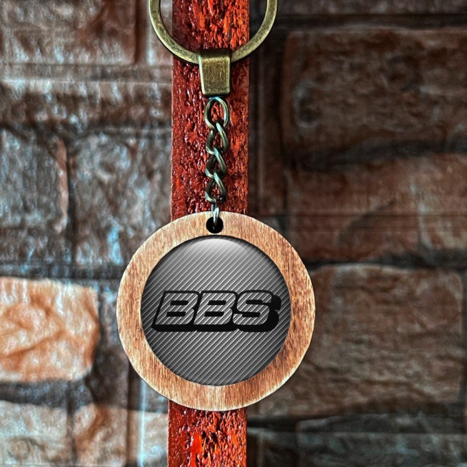 BBS Keychain Handmade from Wood Carbon | Keychains | Accessories | X ...
