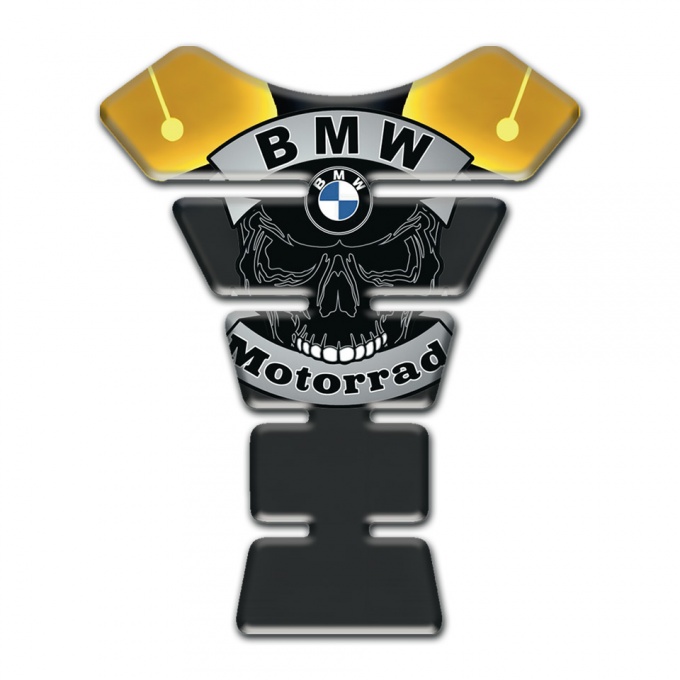 BMW Tank Fuse Motorrad Edition Yellow Black Background 