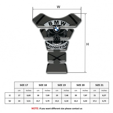 BMW Tank Pad Protector Motorrad Style Graphite base Design 