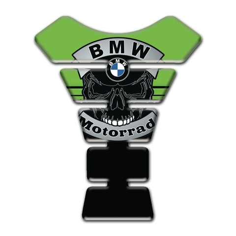 BMW Tank Protector Green Black Base with Skull Logo Motorrad edition 