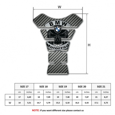 BMW Tank Protector Motorrad Logo Classic carbon Base