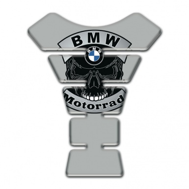 BMW Motorrad Tank Protector Skull logo Grey Base 