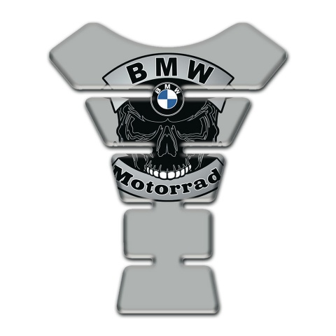 BMW Motorrad Tank Protector Skull logo Grey Base 