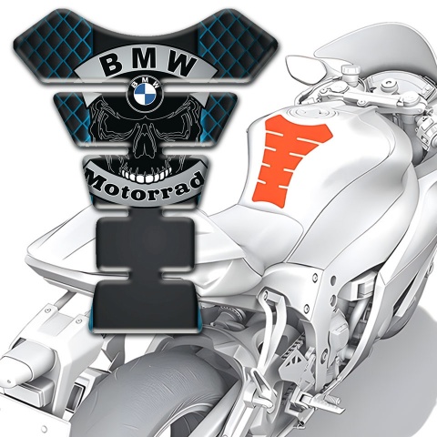 BMW Motorrad Tank Fuse Skull logo Neon Mesh Motive 
