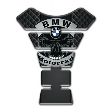 BMW Motorrad Motorbike Tank Pad Skull Logo Style Dark Mesh motif 