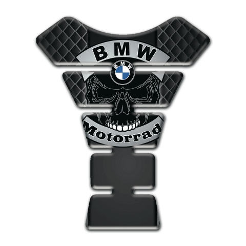 BMW Motorrad Motorbike Tank Pad Skull Logo Style Dark Mesh motif 