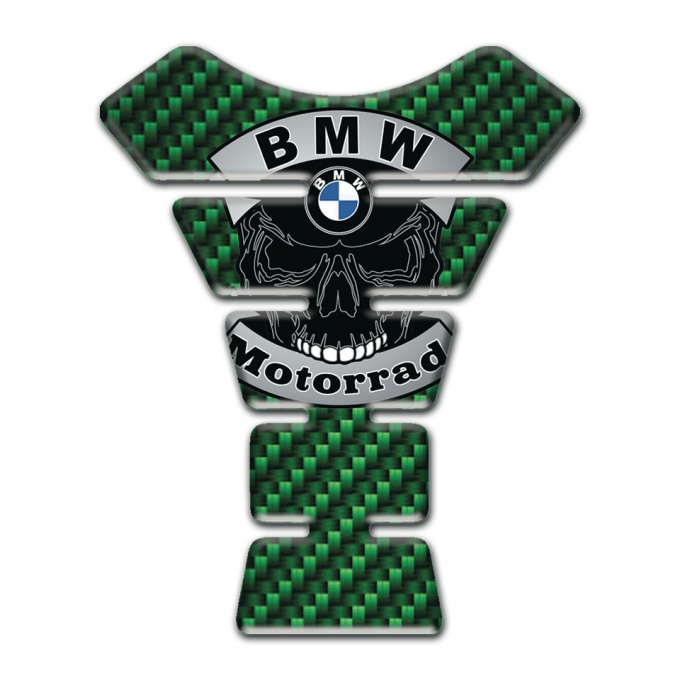 BMW Tank Fuse Motorrad Style Green carbon Base 