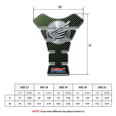 Honda Tank Protector Green Dots Base HRC Version 