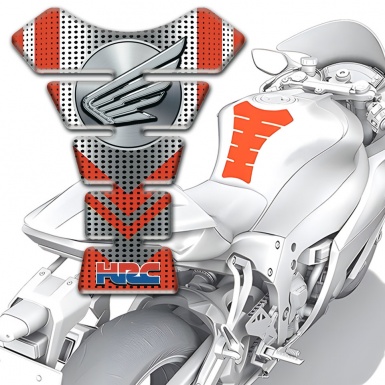Honda Tank Guard Pads High-Quality  Vision Wings Logo Design 