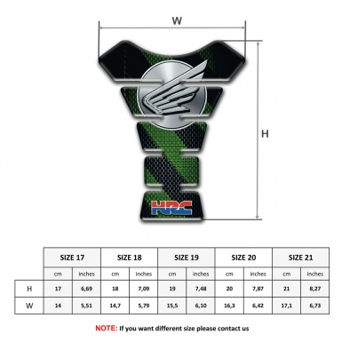 Honda Tank Fuse HRC Anti Slip Sticker Best Style 