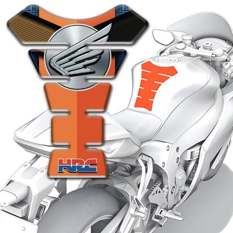 Honda Tank Protector HRC Orange Style 