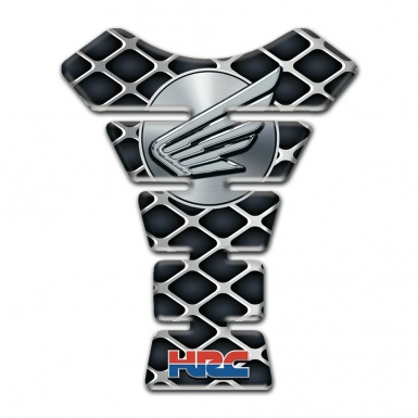 Honda Tank Protector Metal Grid effect with Wings logo Style 