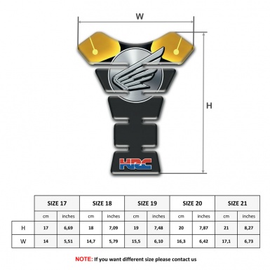 Honda Tank Pad Motorbike HRC Edition 