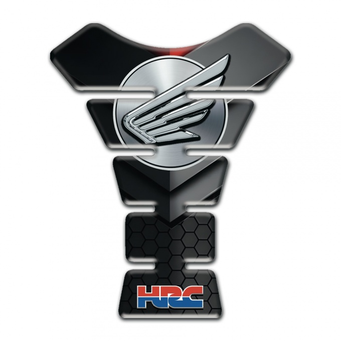 Honda Tank Pad Motorbike Black Grey Base HRC Type 
