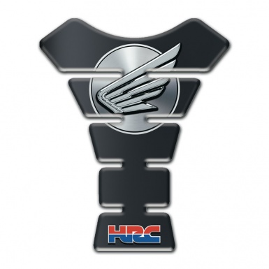 Honda Tank Pad Protector Dark Base Grey Logo HRC Style 
