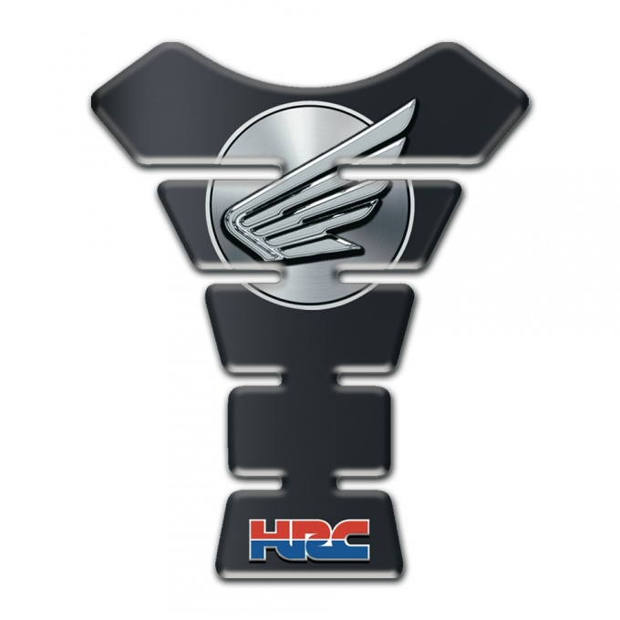 Honda Tank Pad Protector Dark Base Grey Logo HRC Style 