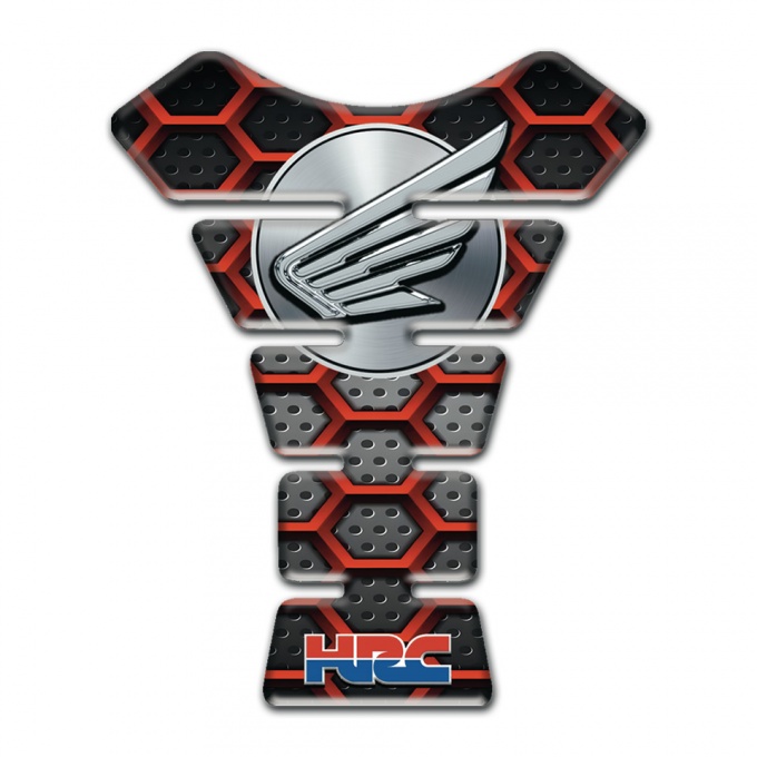 Honda Tank Guard Pads Motorcycle Stylish Print Grey Logo Style 